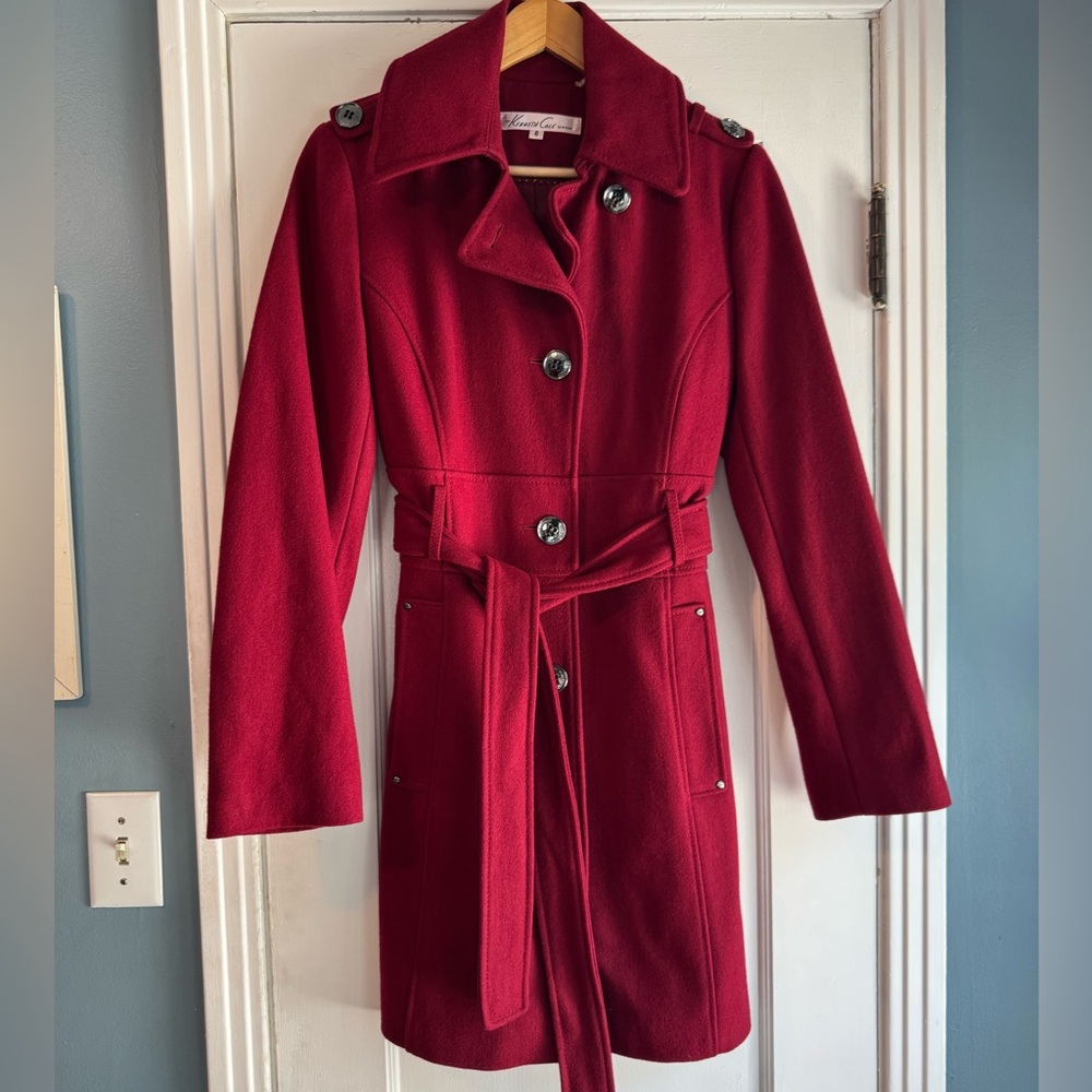 Kenneth Cole Elegant Red Women's Coat